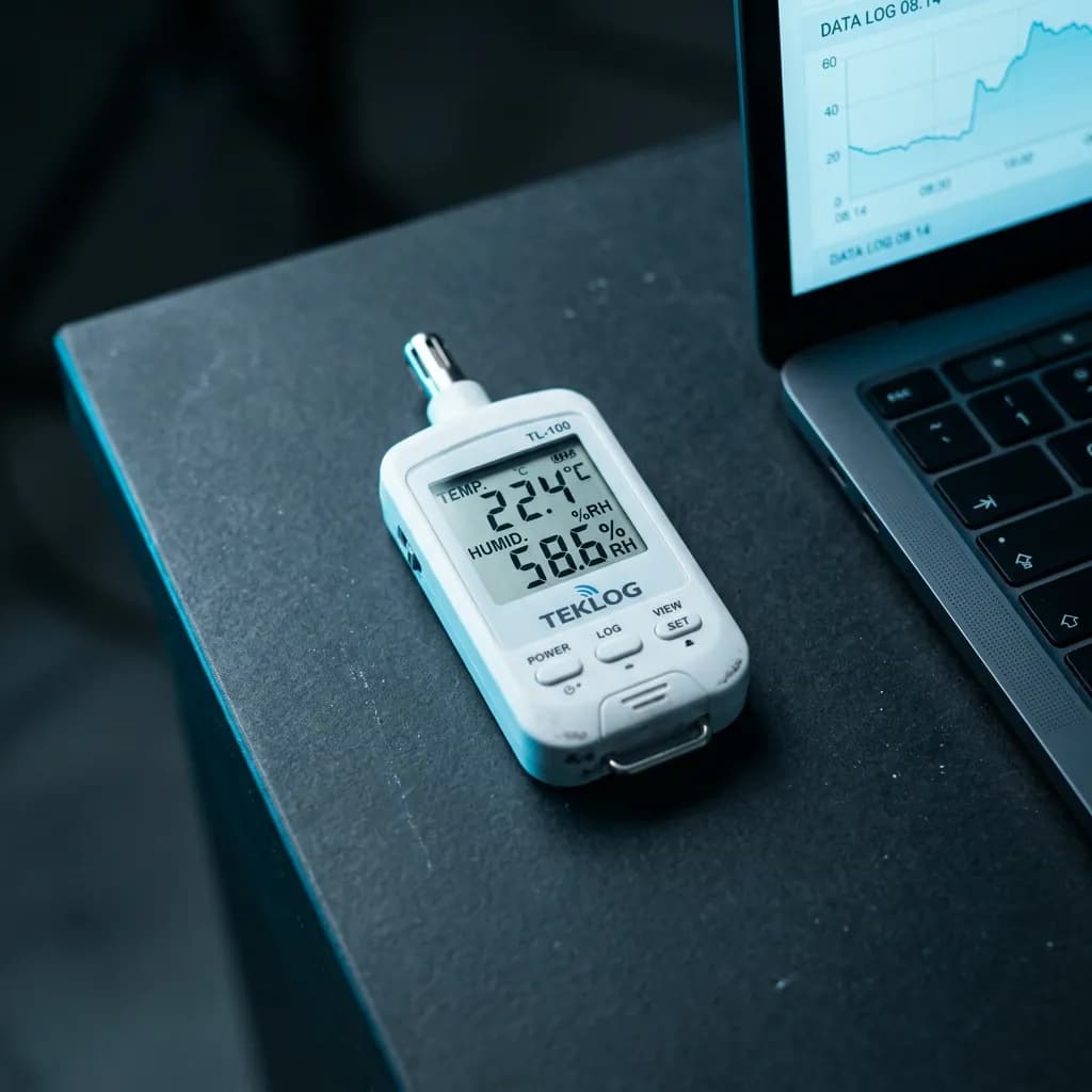 DT-191A datalogger'lı sıcaklık ve nem ölçer